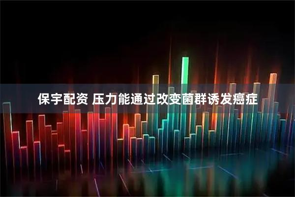 保宇配资 压力能通过改变菌群诱发癌症